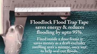 Flood Trap Tape reduced flooding by 95 when tested amp can save energy as you can see in this video [upl. by Anitsej]