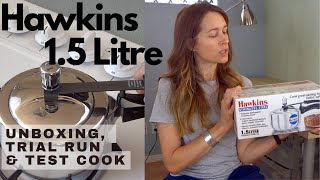 Hawkins 15 Litre Pressure Cooker  Unboxing Trial Run amp Test Cook [upl. by Meesan557]