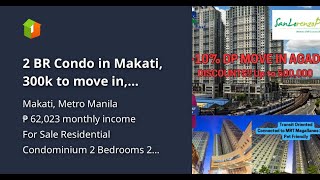 2 BR Condo in Makati 300k to move in Connected to MRT Magallanes Station [upl. by Babita]