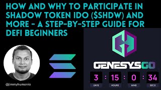 Why amp How to Participate in Shadow IDO SHDW and More — A StepbyStep Guide for DeFi Beginners [upl. by Fredrick]