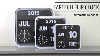 FLIP CLOCK CALENDAR Wall Clock  Fartech  First Setup [upl. by Figone]