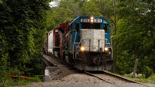 Chasing RDHJ on the Vermont Rail System  7524 [upl. by Emelin]