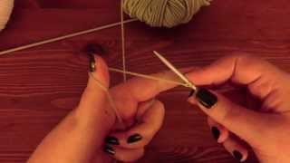 Cours de tricot Monter des mailles [upl. by Ydnarb]