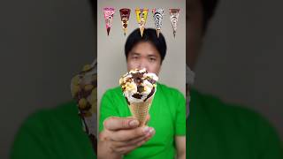 EATING VARIOUS CONE ICE CREAM asmr mukbang [upl. by Elagibba]