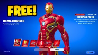 How To Get IRON MAN MK 45 Skin For FREE In Fortnite [upl. by Kenyon]