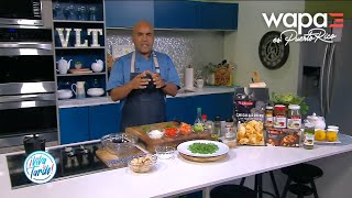 Receta de ensalada de salmón en conserva  Viva La Tarde  WapaTV [upl. by Kinnon]