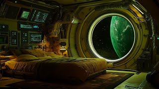 Across the Galaxy  Sleeping in Space Bedroom with Blue Noise  Deep Sleep Space Sounds [upl. by Aromas]