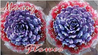 How to make big money flower Money bouquet diybouquet moneybouquet moneyflower giftideas [upl. by Jeromy594]