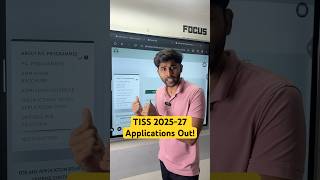 TISS 202527 Applications Announced  What You Need To Know [upl. by Sinnylg]