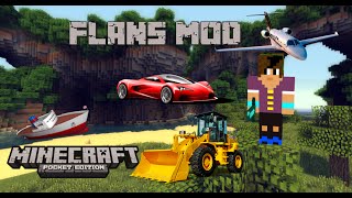 Flans MOD  Minecraft Pocket Edition 095 [upl. by Grishilda]