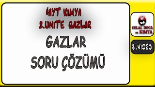 AYTKİMYA PDF GAZLAR SORU ÇÖZÜMÜ  2 ÜNİTE 8 VİDEO [upl. by Naig]