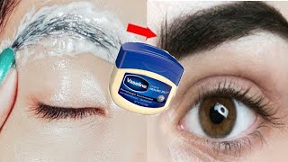 Vaseline for eyebrows and eyelashes overnight growth  How to use petroleum jelly for eyebrows [upl. by Everson933]