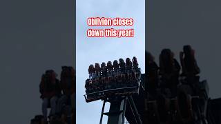 Oblivion Alton Towers closes down in 2023 for good 😭 rollercoaster thriller scary dangerous [upl. by Lehcor958]