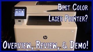 HP Color Laserjet Pro M277dw Overview Review and Demo  Best Color Laser Printer [upl. by Epilif]