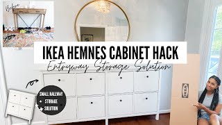 IKEA HEMNES SHOE CABINET HACK I SHOE STORAGE IDEAS I ENTRYWAY MAKEOVER PT1 [upl. by Hong281]