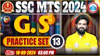 SSC MTS Practice Set 2024  SSC MTS GK GS Classes  GS By Naveen Sir [upl. by Attirehs]