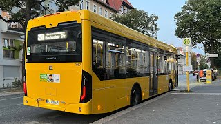 Unterwegs im Berliner Ebusco Elektrobus durch Barnim  BVG Berlin 893 Mitfahrt [upl. by Auod]