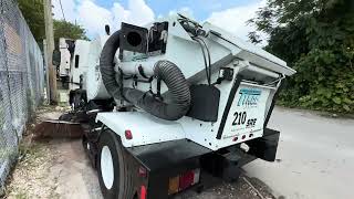 2014 Isuzu NPRHD Tymco 210 Parking Lot Sweeper Truck [upl. by Norred]