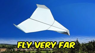 how to make a paper airplane fly forever do not fall easy tutorial [upl. by Reivax]