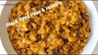 Instant Pot Blackeyed Peas amp Hominy Nigerian Style Beans amp Corn [upl. by Weatherby]