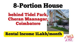 8Portion House sale Cheran Maangar Coimbatore Rental Income 1Lakh greenwoods [upl. by Woolcott950]