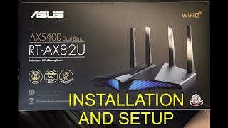 Setup amp Basic Configuration for ASUS RTAX82U AX5400 DUAL Band WiFi 6 High Speed Wireless Router [upl. by Enomad]