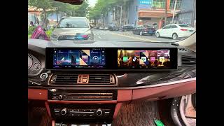 BMW dual Android touch screen builtin wireless CarPlayAndroid Auto360 [upl. by Eeslek273]