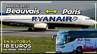 Aeropuerto BEAUVAIS hasta PARIS trayecto en BUS  Como llegar a PARIS en autobus precio del ticket [upl. by Haugen]