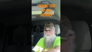 Evening Trip To Fill Feeders deerseason bowhuntingwhitetails [upl. by Aekal]