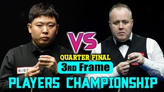 JOHN HIGGINS VS ZHANG ANDA 3rd FRAME PLAYERS CHAMPIONSHIP SNOOKER 2024 QUARTER FINAL HIGHLIGHTS [upl. by Dhiman]