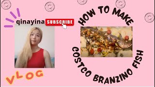 How to bake branzino fish recipe from Costco so good 在家自制美味的烤海鲈鱼食谱！ [upl. by Thanasi]