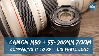 Canon M50  55200mm Zoom Lens [upl. by Terrene273]