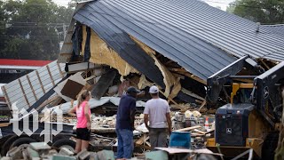 Tennessee residents recount harrowing stories of survival after flooding leaves town in ruins [upl. by O'Toole]