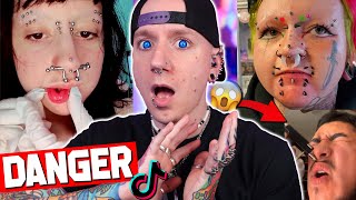 Eyelid Piercings Are DERANGED  New TikTok Piercing Fails 31  Roly [upl. by Bullis]