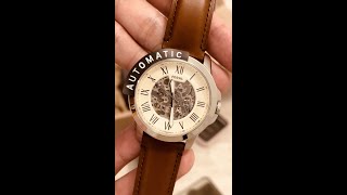 Unboxing  Fossil Flynn Automatic Watch and Fenmore GoldTone Stainless Steel Watch [upl. by Renfred866]