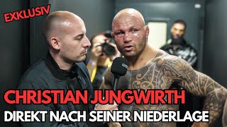 CHRISTIAN JUNGWIRTH  Erstes INTERVIEW nach der NIEDERLAGE gegen CHRISTIAN ECKERLIN  OKTAGON 62 [upl. by Ayirp]