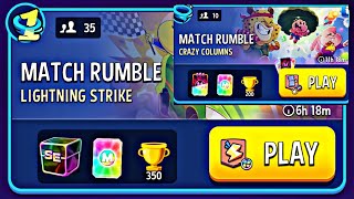 lighting strike square matches amp crazy column bombs away rainbow match masters rumble gameplay [upl. by Lauritz]