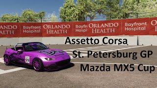 Assetto Corsa  Mazda MX5 Cup  St Petersburg GP [upl. by Aoket303]