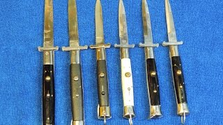 Rizzuto Estileto Milano Switcblades Part 2  Retro Knives [upl. by Sillek487]