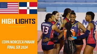 REPUBLICA DOMINICANA VS USA Highlights  Copa Panamericana NORCECA Final Six 2024 FINAL [upl. by Noved436]