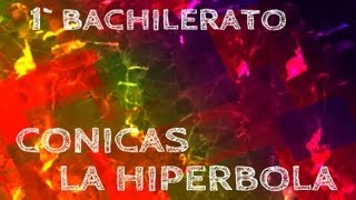 CONICAS LA HIPERBOLA1º BACHILLERATO [upl. by Watson225]