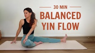 Balanced Yin Yoga Flow  30 Min Full Body Deep Stretch [upl. by Brunhild861]