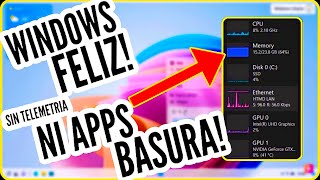 MEJORA EL RENDIMIENTO EN WINDOWS TELEMETRÍA Y APPS PREINSTALADAS🚮🗑️ [upl. by Lemert175]