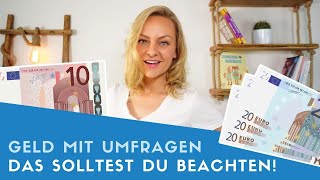 NEU ▶ Geld verdienen mit Umfragen  was ihr wissen müsst [upl. by Rebna]