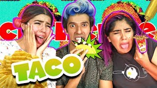 EL MÁS ASQUEROSO TACO CHALLLENGE LOS POLINESIOS RETO [upl. by Adnohsak54]