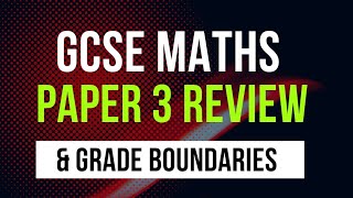 Edexcel GCSE Maths Paper 3 Review 2022 [upl. by Nwahshar]