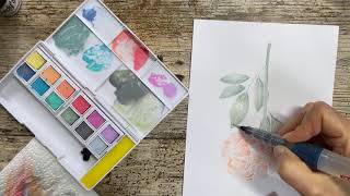 FBLive  Inkleuren met Derwent Pastel Shades Paint Pan Set met Jenine  25 mei [upl. by Cimbura]