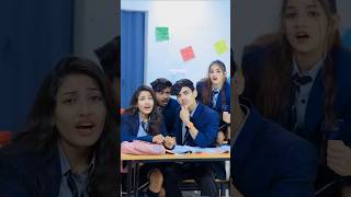 School Me Exam 😒🧑‍🏫❣️ Part1 shorts school love youtubeshorts [upl. by Atirat]