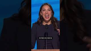 AOC at DNC ‘Trump would sell this country for a dollar’ [upl. by Alby]