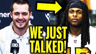 Derek Carr FIRED UP About Davante Adams Trade Talks [upl. by Amiel]